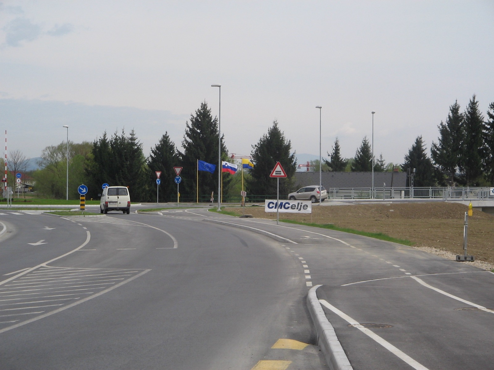 Državne in občinske zastave ob cesti, Celje