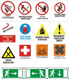 Opozorilne in varnostne nalepke — Reklama Celje